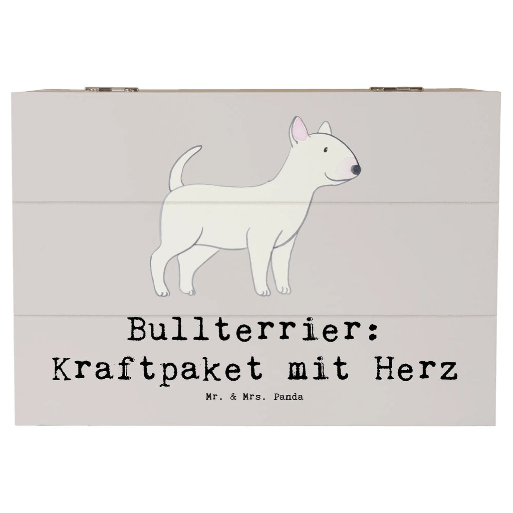 Holzkiste Bullterrier Kraftpaket Kiste, Geschenkbox, XXL, Erinnerungskiste, Geschenkdose, Erinnerungsbox, Schatzkiste, Schatulle, Dekokiste, Truhe, Holzkiste, Aufbewahrungsbox, Hund, Hunderasse, Rassehund, Hundebesitzer, Geschenk, Tierfreund, Schenken, Welpe