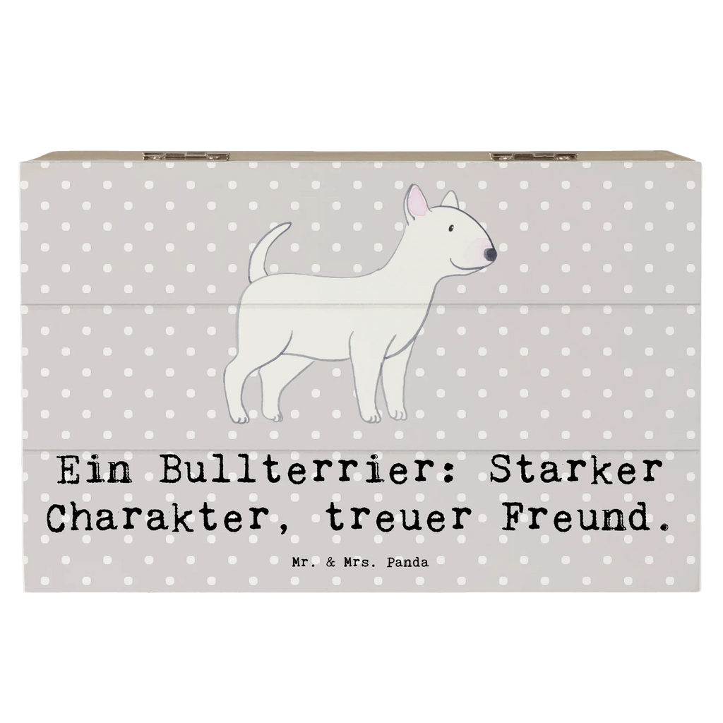 Holzkiste Bullterrier Freund Schatulle, Aufbewahrungsbox, Schatzkiste, Erinnerungsbox, Truhe, Erinnerungskiste, Dekokiste, Kiste, Holzkiste, Geschenkdose, Geschenkbox, XXL, Hund, Hunderasse, Rassehund, Hundebesitzer, Geschenk, Tierfreund, Schenken, Welpe