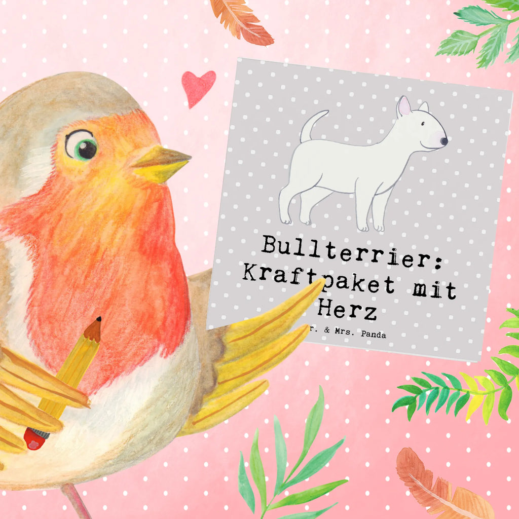 Deluxe Card Bullterrier: Kraftpaket mit Herz Einladungskarte, Glückwunschkarte, Hochzeitskarte, Geburtstagskarte, Grußkarte, Hochwertige Klappkarte, Karte, Hochwertige Grußkarte, Klappkarte, Hund, Hunderasse, Rassehund, Hundebesitzer, Geschenk, Tierfreund, Schenken, Welpe