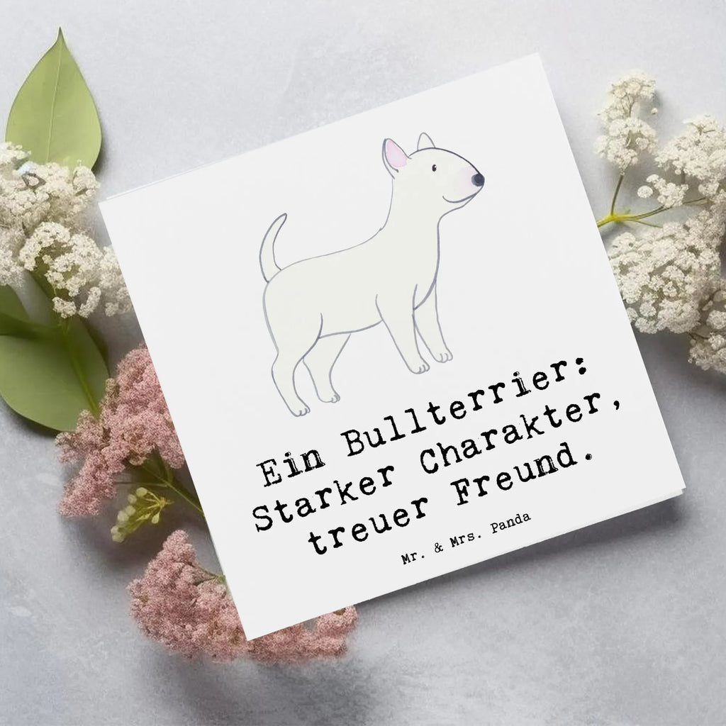 Deluxe Karte Bullterrier Freund Hochzeitskarte, Hochwertige Grußkarte, Klappkarte, Glückwunschkarte, Karte, Grußkarte, Hochwertige Klappkarte, Geburtstagskarte, Einladungskarte, Hund, Hunderasse, Rassehund, Hundebesitzer, Geschenk, Tierfreund, Schenken, Welpe