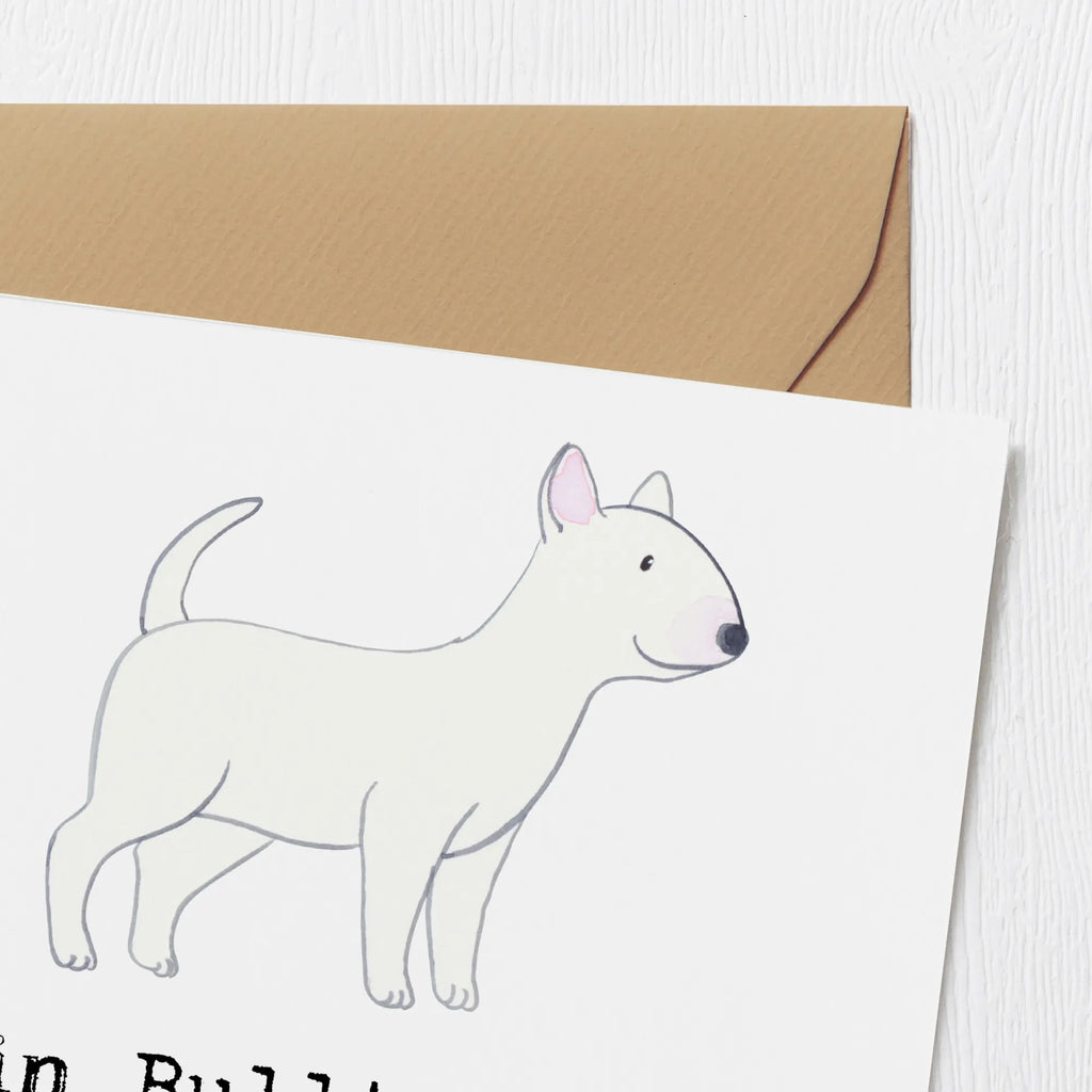Deluxe Karte Bullterrier Freund Hochzeitskarte, Hochwertige Grußkarte, Klappkarte, Glückwunschkarte, Karte, Grußkarte, Hochwertige Klappkarte, Geburtstagskarte, Einladungskarte, Hund, Hunderasse, Rassehund, Hundebesitzer, Geschenk, Tierfreund, Schenken, Welpe