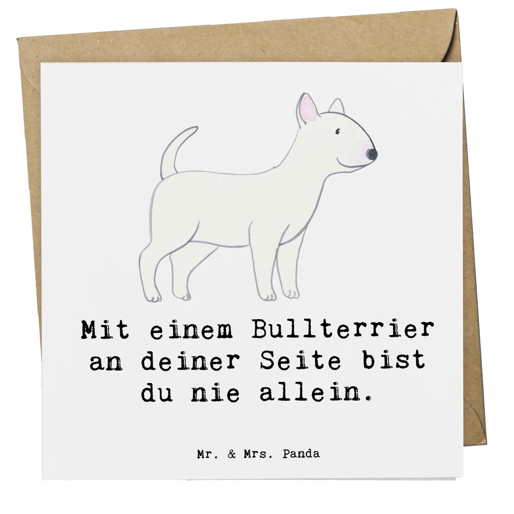 Deluxe Karte Bullterrier Begleiter Einladungskarte, Karte, Klappkarte, Geburtstagskarte, Glückwunschkarte, Hochzeitskarte, Grußkarte, Hochwertige Klappkarte, Hochwertige Grußkarte, Hund, Hunderasse, Rassehund, Hundebesitzer, Geschenk, Tierfreund, Schenken, Welpe