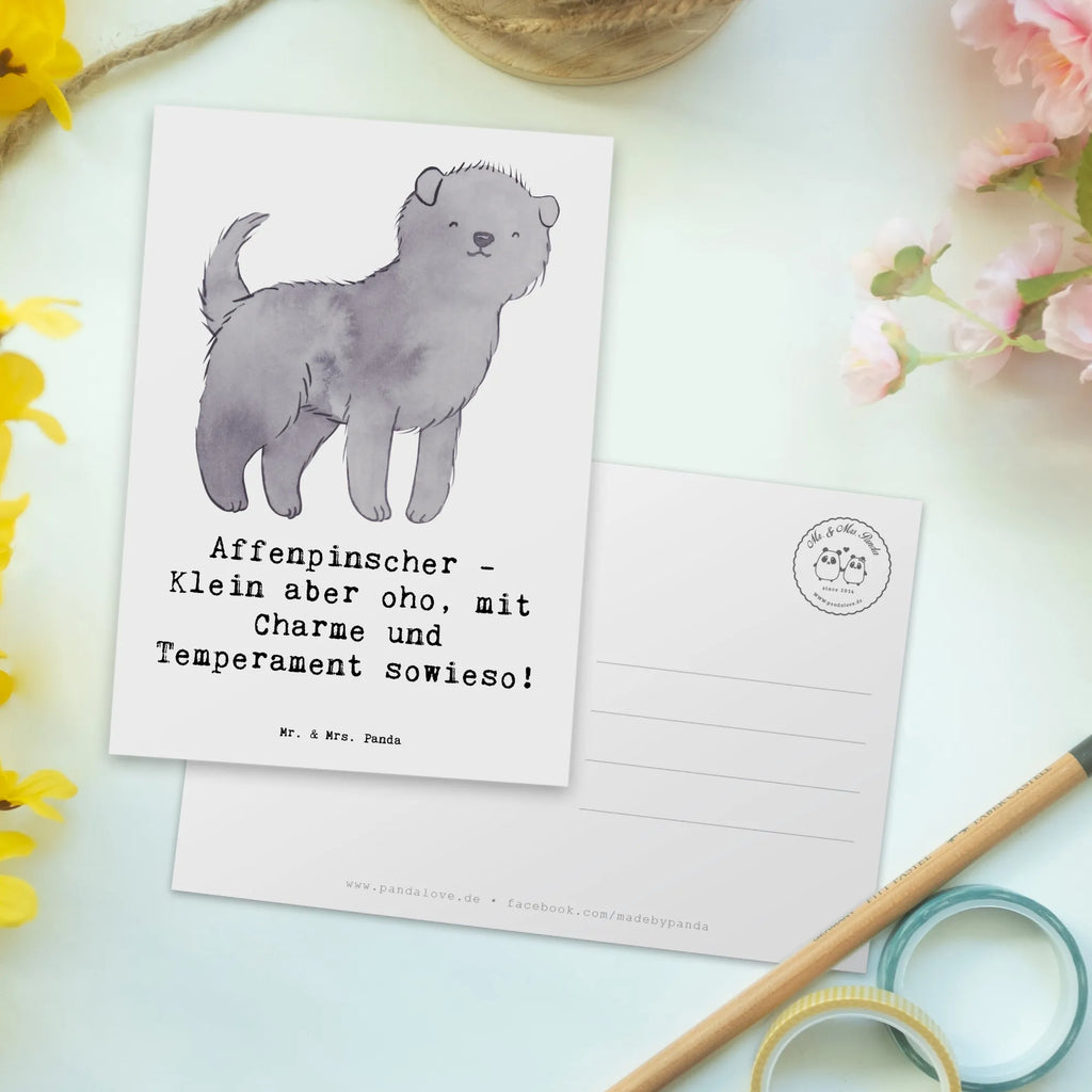 Postkarte Affenpinscher Charme Karte, Postkarte, Einladungskarte, Geburtstagskarte, Dankeskarte, Einladung, Ansichtskarten, Einladungskarten Geburtstag, Einladung Geburtstag, Ansichtskarte, Geschenkkarte, Grußkarte, Hund, Hunderasse, Rassehund, Hundebesitzer, Geschenk, Tierfreund, Schenken, Welpe