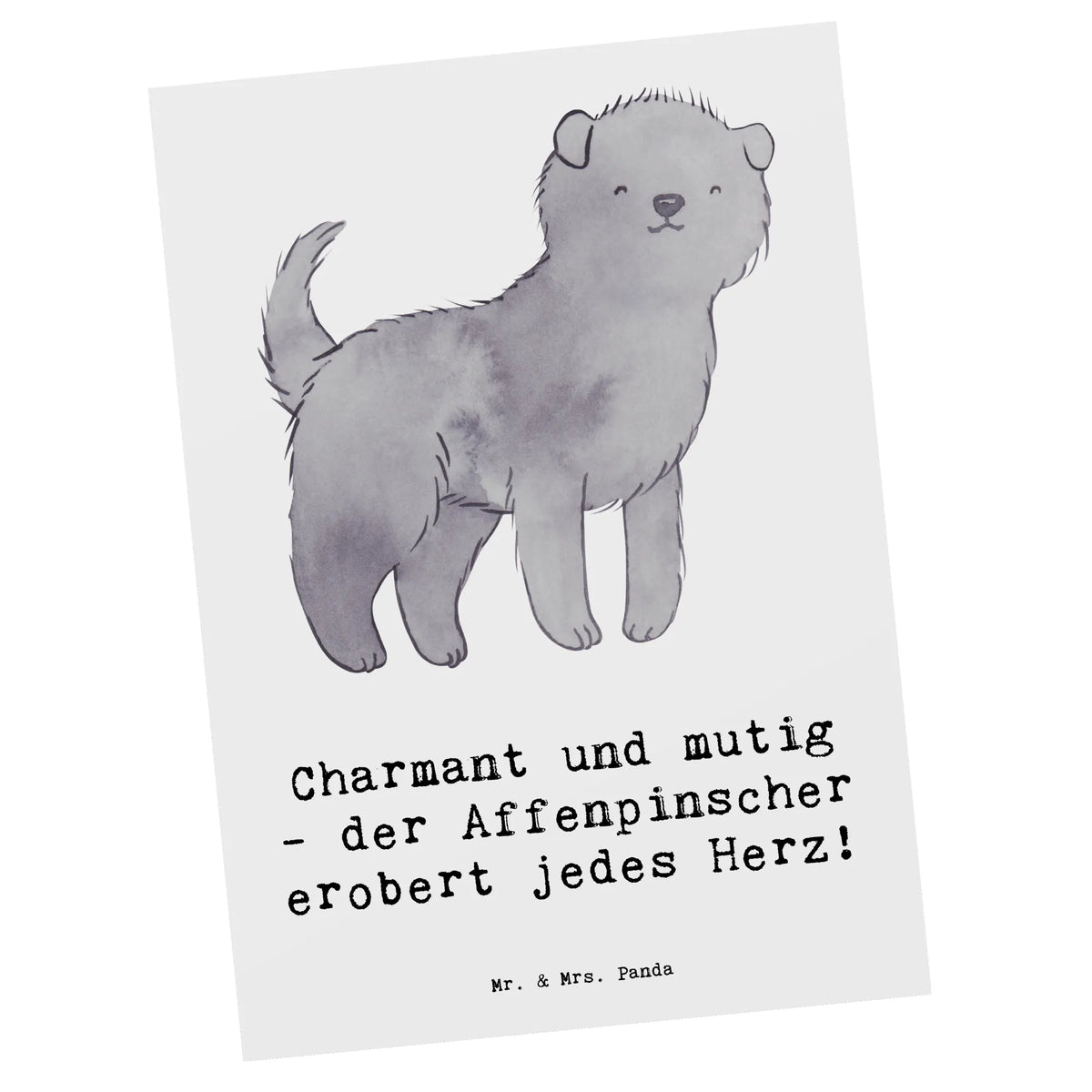 Postkarte Affenpinscher Charmeur Postkarten, Designkarte, spruchkarte, bildkarte, Kunstkarten, Grußkarte, Postkarte, einzelkarte, Fotokarte, Ansichtskarten, Motivkarte, kunstkarte, Ansichtskarte, Geschenk, Schenken, Hund, Hunderasse, Rassehund, Hundebesitzer, Tierfreund, Welpe