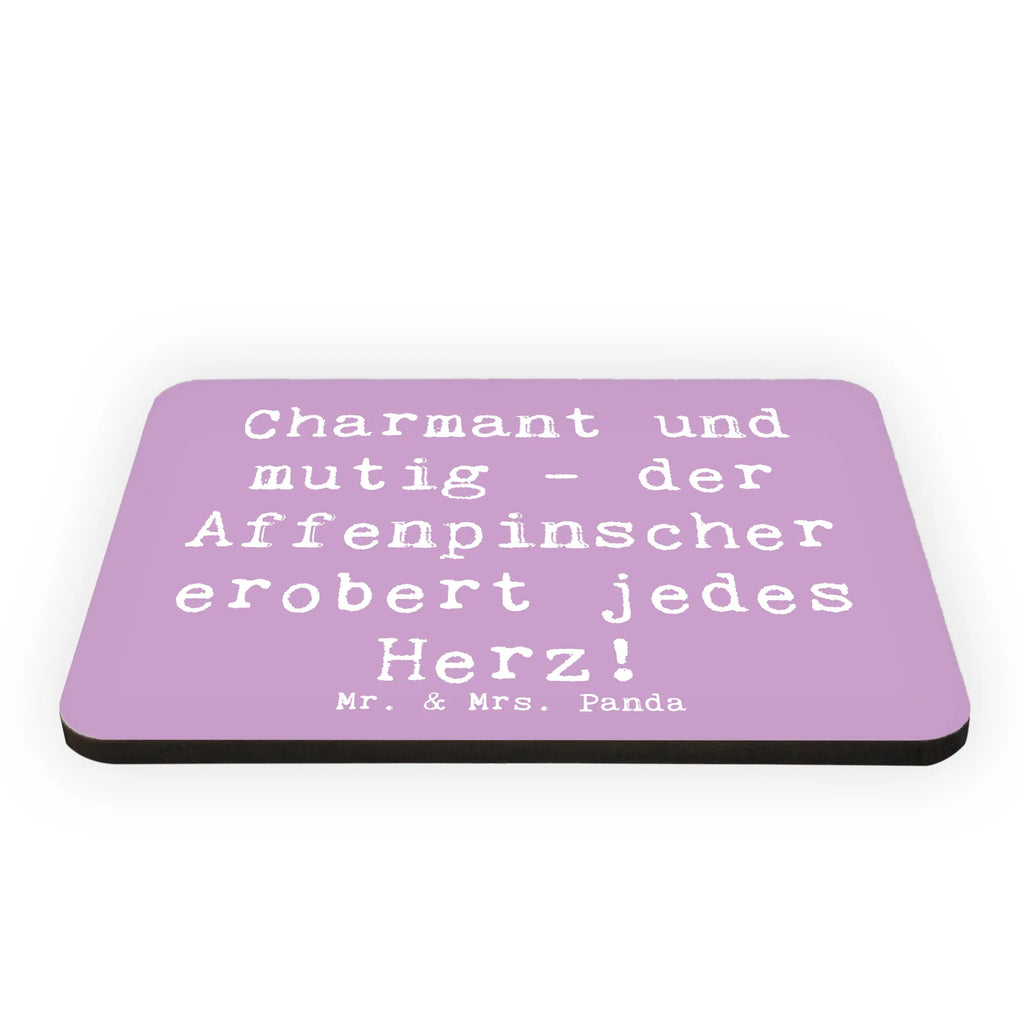 Magnet Saying Charmant und mutig - der Affenpinscher erobert jedes Herz! Motivmagnete, Dekomagnet, Souvenir Magnet, Notiz Magnet, Whiteboard Magnet, Pinnwandmagnet, Kühlschrank Dekoration, Kühlschrankmagnet, Hund, Hunderasse, Rassehund, Hundebesitzer, Geschenk, Tierfreund, Schenken, Welpe