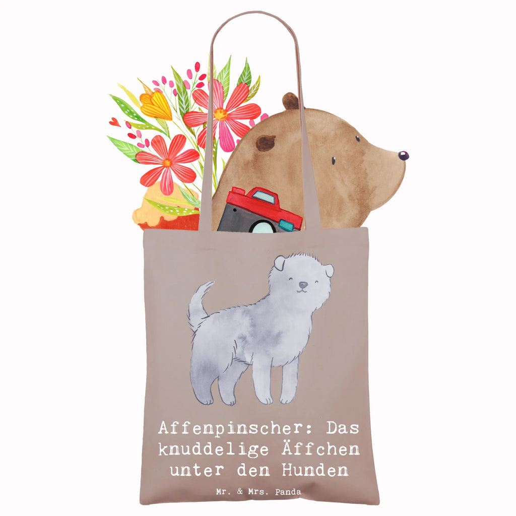 Tote bag Affenpinscher: Das knuddelige Äffchen unter den Hunden Tragetasche, Schultertasche, Tasche, Shopper, Jutebeutel, Strandtasche, Einkaufstasche, Laptoptasche, Beuteltasche, Jutetasche, Badetasche, Stoffbeutel, Einkaufstüte, Stofftasche, Umhängetasche, Beutel, Hund, Hunderasse, Rassehund, Hundebesitzer, Geschenk, Tierfreund, Schenken, Welpe