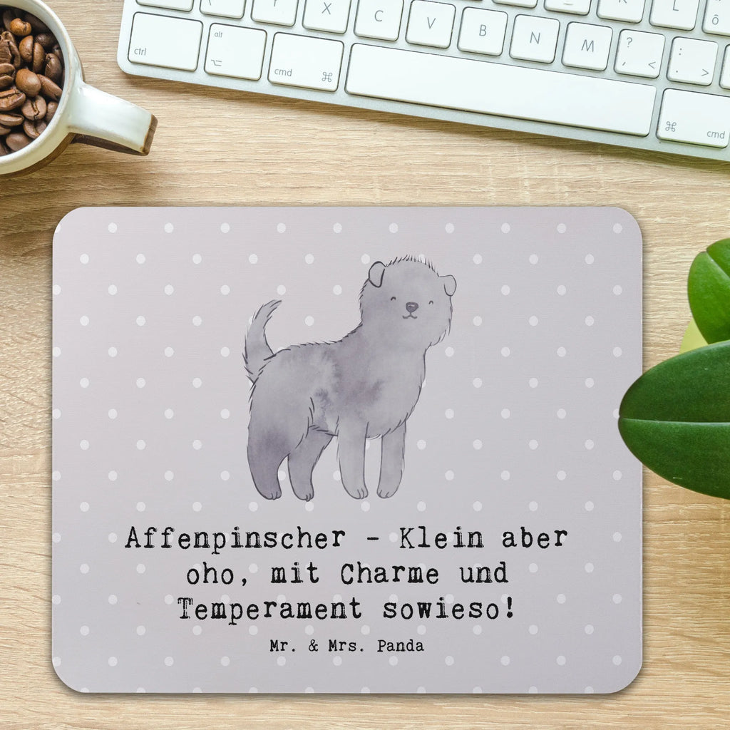 Mouse mat Affenpinscher - Klein aber oho, mit Charme und Temperament sowieso! Arbeitszimmer, PC Zubehör, Mauspad, Büroausstattung, Mausunterlage, Computer zubehör, Mauspad Büro, Einzigartiges Mauspad, Mousepad, Designer Mauspad, Hund, Hunderasse, Rassehund, Hundebesitzer, Geschenk, Tierfreund, Schenken, Welpe