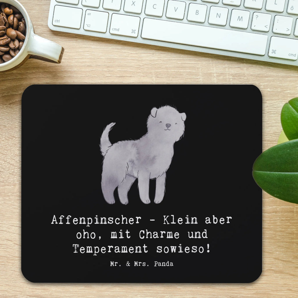 Mouse mat Affenpinscher - Klein aber oho, mit Charme und Temperament sowieso! Arbeitszimmer, PC Zubehör, Mauspad, Büroausstattung, Mausunterlage, Computer zubehör, Mauspad Büro, Einzigartiges Mauspad, Mousepad, Designer Mauspad, Hund, Hunderasse, Rassehund, Hundebesitzer, Geschenk, Tierfreund, Schenken, Welpe
