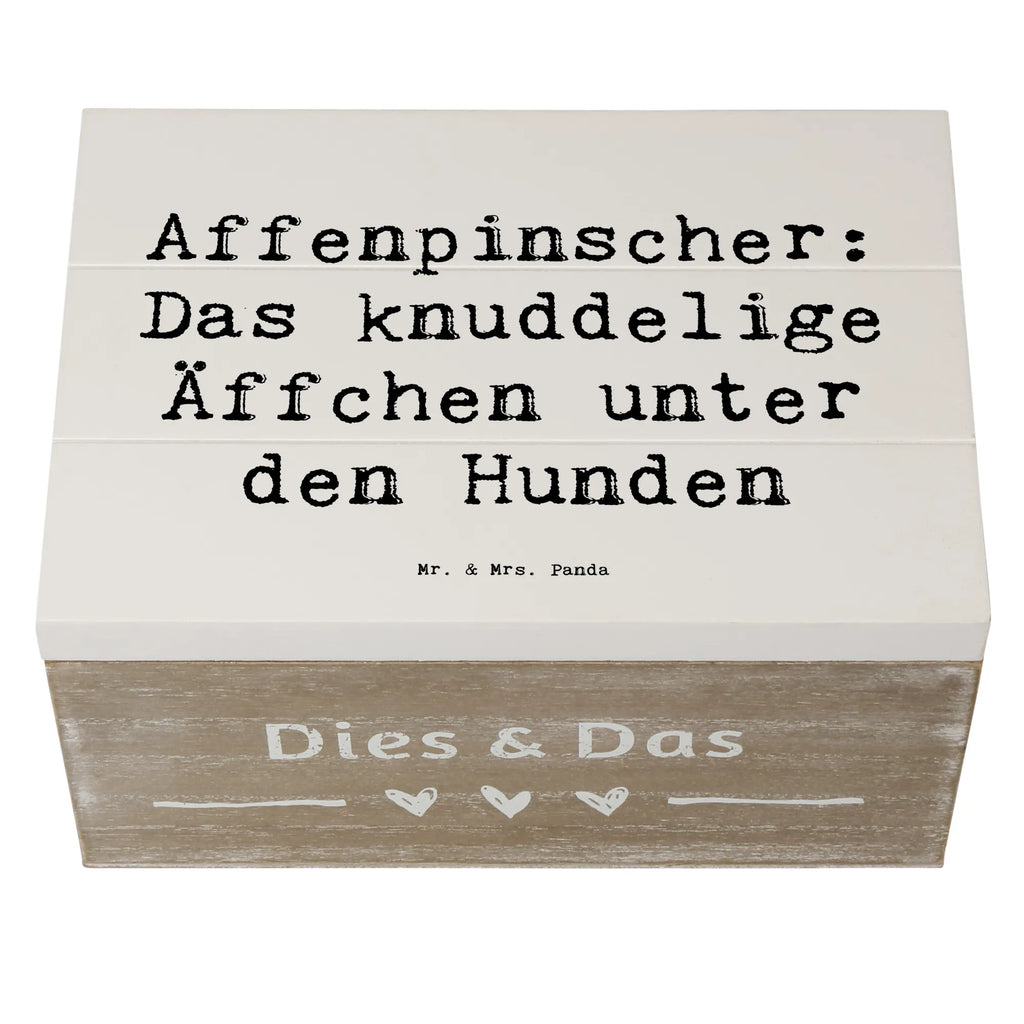 Holzkiste Spruch Affenpinscher Äffchen Kiste, Schatzkiste, Geschenkdose, Erinnerungsbox, Holzkiste, XXL, Erinnerungskiste, Dekokiste, Schatulle, Geschenkbox, Aufbewahrungsbox, Truhe, Hund, Hunderasse, Rassehund, Hundebesitzer, Geschenk, Tierfreund, Schenken, Welpe