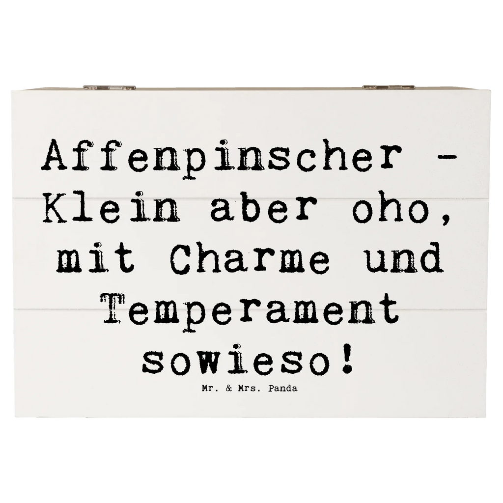 Holzkiste Spruch Affenpinscher Charme Kiste, Dekokiste, Schatzkiste, Aufbewahrungsbox, Truhe, Holzkiste, Erinnerungskiste, Erinnerungsbox, XXL, Geschenkbox, Schatulle, Geschenkdose, Hund, Hunderasse, Rassehund, Hundebesitzer, Geschenk, Tierfreund, Schenken, Welpe