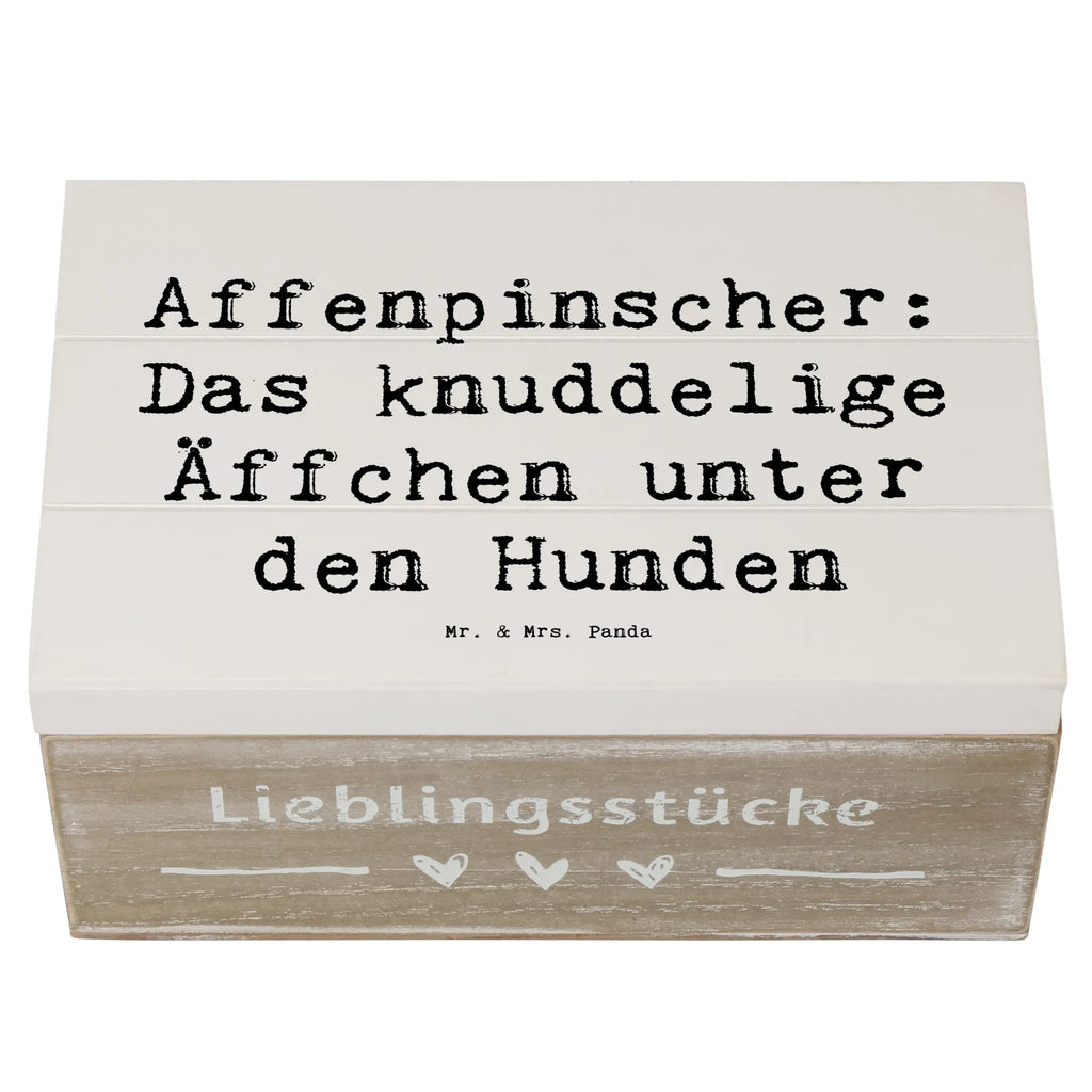 Holzkiste Spruch Affenpinscher Äffchen Kiste, Schatzkiste, Geschenkdose, Erinnerungsbox, Holzkiste, XXL, Erinnerungskiste, Dekokiste, Schatulle, Geschenkbox, Aufbewahrungsbox, Truhe, Hund, Hunderasse, Rassehund, Hundebesitzer, Geschenk, Tierfreund, Schenken, Welpe