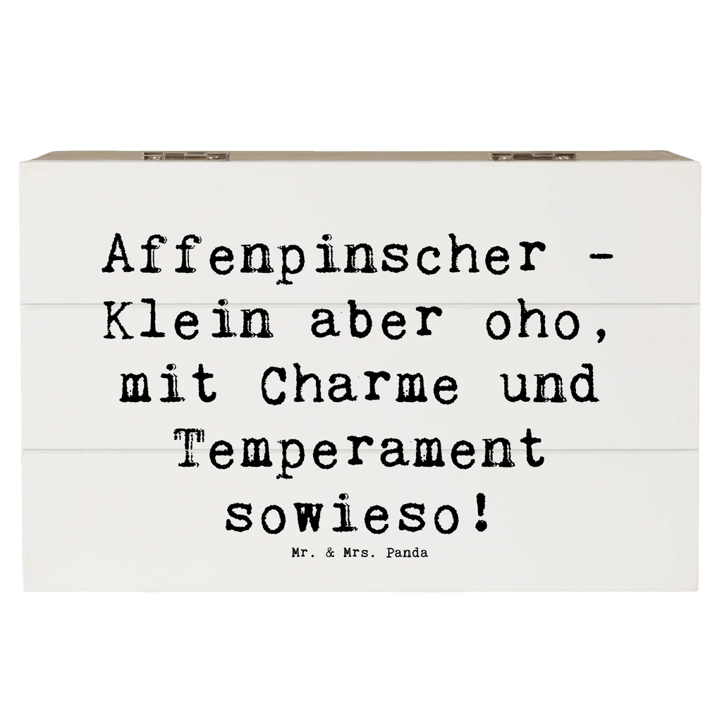 Holzkiste Spruch Affenpinscher Charme Kiste, Dekokiste, Schatzkiste, Aufbewahrungsbox, Truhe, Holzkiste, Erinnerungskiste, Erinnerungsbox, XXL, Geschenkbox, Schatulle, Geschenkdose, Hund, Hunderasse, Rassehund, Hundebesitzer, Geschenk, Tierfreund, Schenken, Welpe