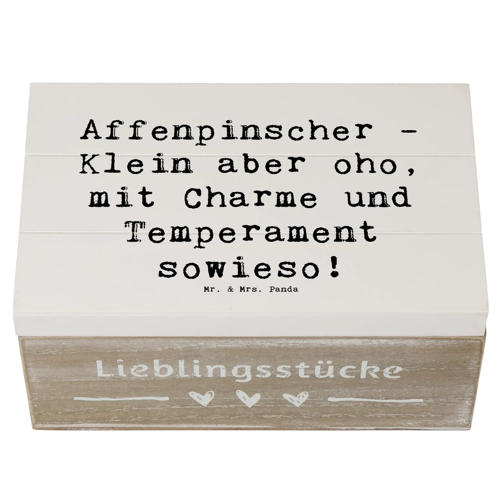 Holzkiste Spruch Affenpinscher Charme Kiste, Dekokiste, Schatzkiste, Aufbewahrungsbox, Truhe, Holzkiste, Erinnerungskiste, Erinnerungsbox, XXL, Geschenkbox, Schatulle, Geschenkdose, Hund, Hunderasse, Rassehund, Hundebesitzer, Geschenk, Tierfreund, Schenken, Welpe