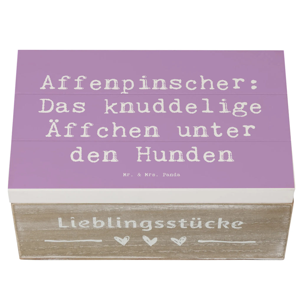 Holzkiste Spruch Affenpinscher Äffchen Kiste, Schatzkiste, Geschenkdose, Erinnerungsbox, Holzkiste, XXL, Erinnerungskiste, Dekokiste, Schatulle, Geschenkbox, Aufbewahrungsbox, Truhe, Hund, Hunderasse, Rassehund, Hundebesitzer, Geschenk, Tierfreund, Schenken, Welpe