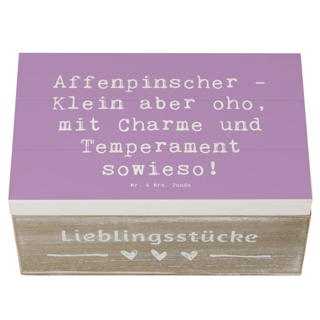 Holzkiste Spruch Affenpinscher Charme Kiste, Dekokiste, Schatzkiste, Aufbewahrungsbox, Truhe, Holzkiste, Erinnerungskiste, Erinnerungsbox, XXL, Geschenkbox, Schatulle, Geschenkdose, Hund, Hunderasse, Rassehund, Hundebesitzer, Geschenk, Tierfreund, Schenken, Welpe
