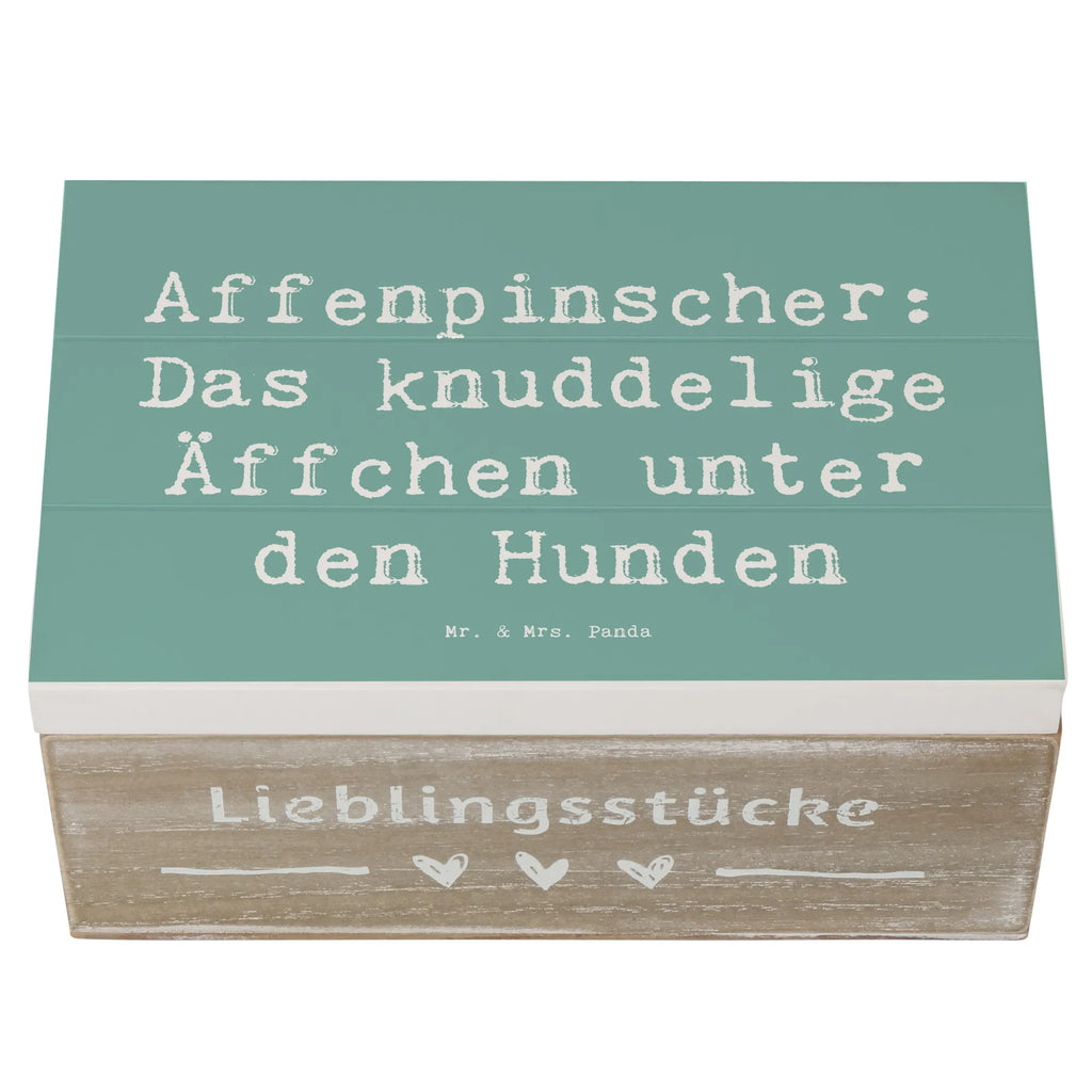 Holzkiste Spruch Affenpinscher Äffchen Kiste, Schatzkiste, Geschenkdose, Erinnerungsbox, Holzkiste, XXL, Erinnerungskiste, Dekokiste, Schatulle, Geschenkbox, Aufbewahrungsbox, Truhe, Hund, Hunderasse, Rassehund, Hundebesitzer, Geschenk, Tierfreund, Schenken, Welpe