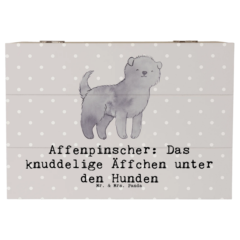 Holzkiste Affenpinscher Äffchen Truhe, Geschenkdose, Kiste, Schatzkiste, Erinnerungsbox, Schatulle, Holzkiste, XXL, Erinnerungskiste, Geschenkbox, Dekokiste, Aufbewahrungsbox, Hund, Hunderasse, Rassehund, Hundebesitzer, Geschenk, Tierfreund, Schenken, Welpe