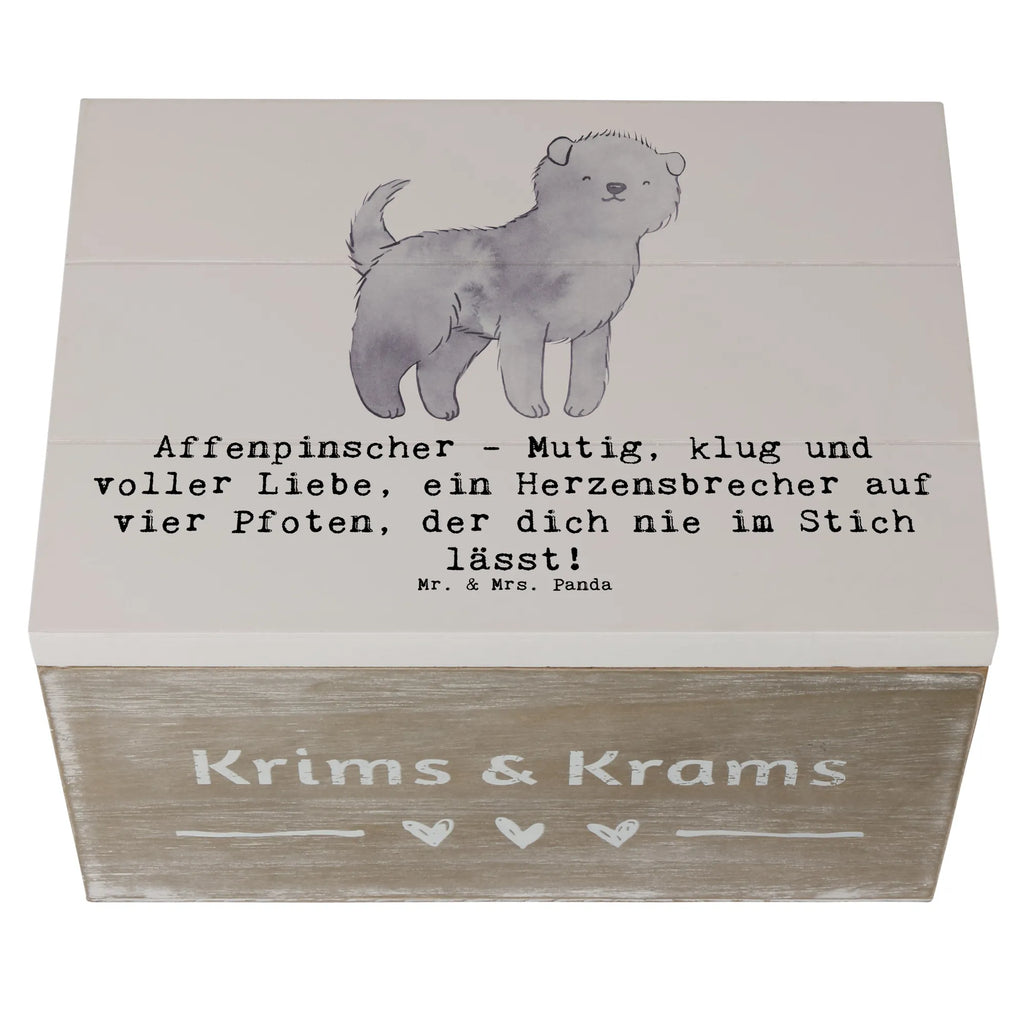 Holzkiste Affenpinscher Liebe Dekokiste, Kiste, Erinnerungsbox, Geschenkbox, Holzkiste, Erinnerungskiste, XXL, Schatulle, Geschenkdose, Schatzkiste, Truhe, Aufbewahrungsbox, Hund, Hunderasse, Rassehund, Hundebesitzer, Geschenk, Tierfreund, Schenken, Welpe