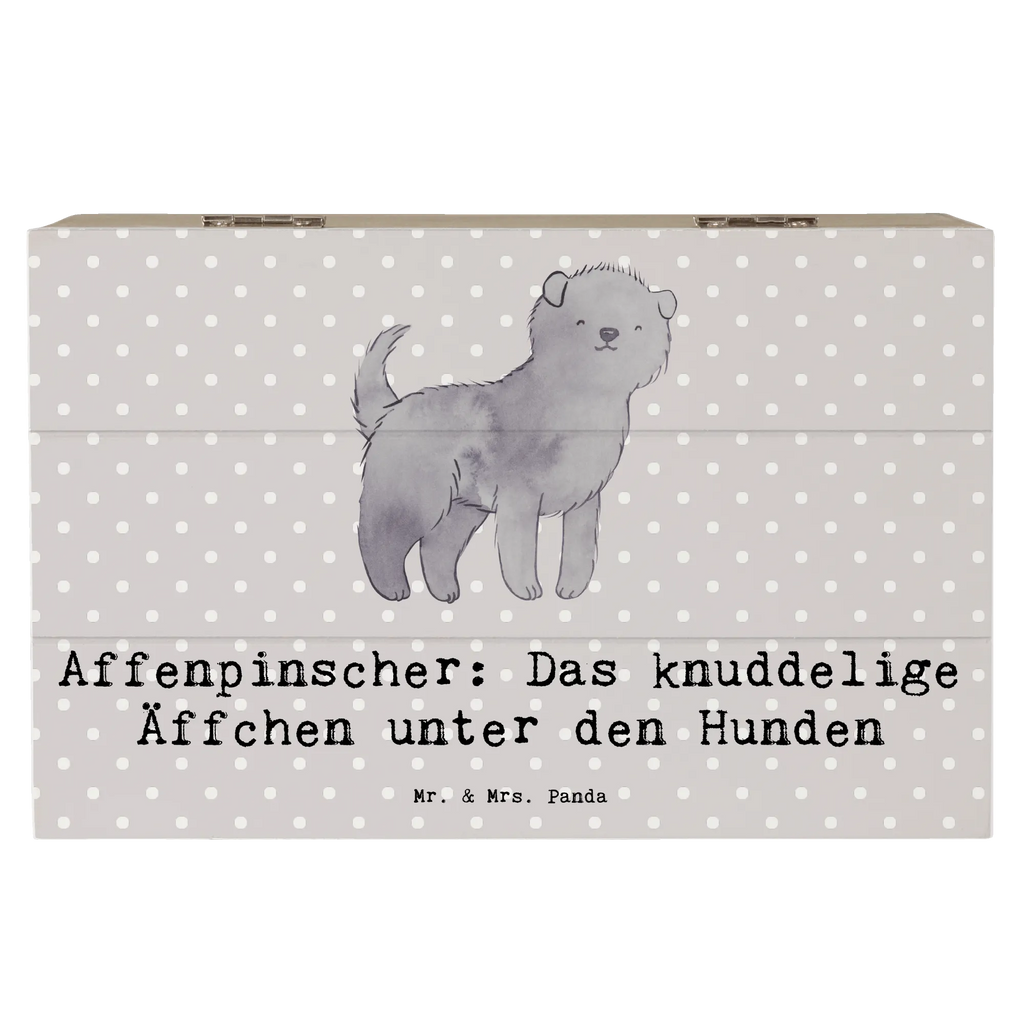 Holzkiste Affenpinscher Äffchen Truhe, Geschenkdose, Kiste, Schatzkiste, Erinnerungsbox, Schatulle, Holzkiste, XXL, Erinnerungskiste, Geschenkbox, Dekokiste, Aufbewahrungsbox, Hund, Hunderasse, Rassehund, Hundebesitzer, Geschenk, Tierfreund, Schenken, Welpe