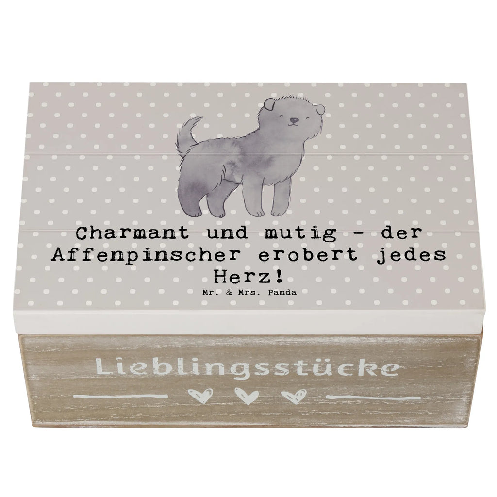 Wooden chest Charmant und mutig - der Affenpinscher erobert jedes Herz! Schatzkiste, Geschenkdose, Erinnerungsbox, Geschenkbox, Dekokiste, Kiste, XXL, Holzkiste, Truhe, Aufbewahrungsbox, Erinnerungskiste, Schatulle, Hund, Hunderasse, Rassehund, Hundebesitzer, Geschenk, Tierfreund, Schenken, Welpe