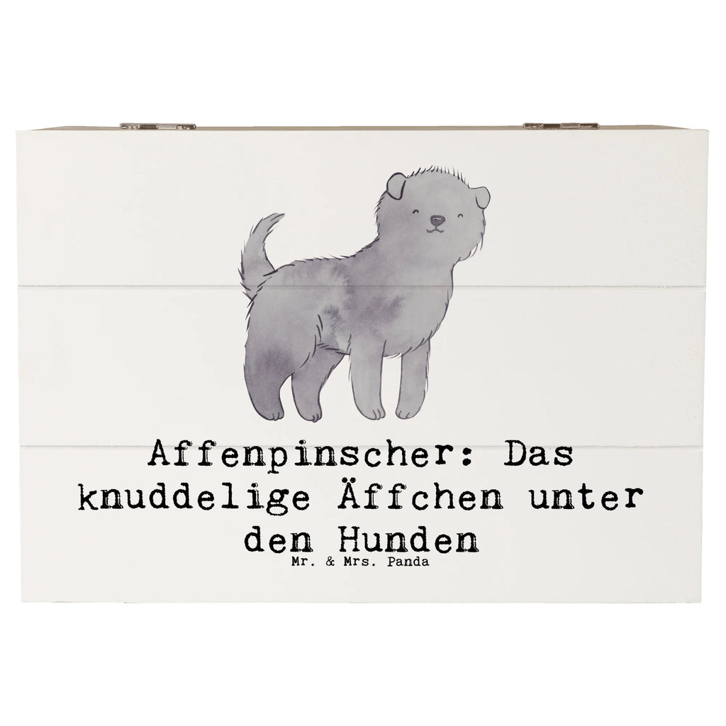 Holzkiste Affenpinscher Äffchen Truhe, Geschenkdose, Kiste, Schatzkiste, Erinnerungsbox, Schatulle, Holzkiste, XXL, Erinnerungskiste, Geschenkbox, Dekokiste, Aufbewahrungsbox, Hund, Hunderasse, Rassehund, Hundebesitzer, Geschenk, Tierfreund, Schenken, Welpe