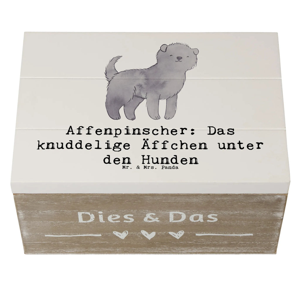Holzkiste Affenpinscher Äffchen Truhe, Geschenkdose, Kiste, Schatzkiste, Erinnerungsbox, Schatulle, Holzkiste, XXL, Erinnerungskiste, Geschenkbox, Dekokiste, Aufbewahrungsbox, Hund, Hunderasse, Rassehund, Hundebesitzer, Geschenk, Tierfreund, Schenken, Welpe