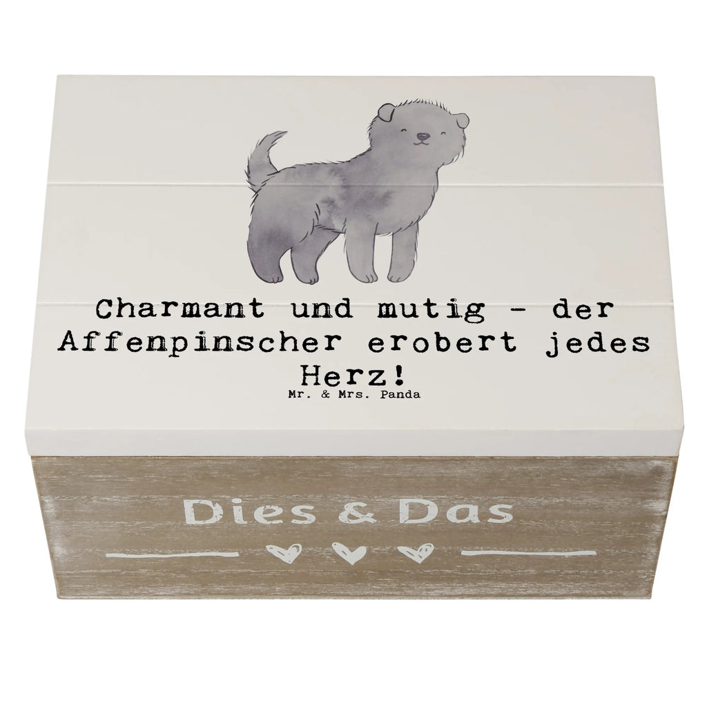 Wooden chest Charmant und mutig - der Affenpinscher erobert jedes Herz! Schatzkiste, Geschenkdose, Erinnerungsbox, Geschenkbox, Dekokiste, Kiste, XXL, Holzkiste, Truhe, Aufbewahrungsbox, Erinnerungskiste, Schatulle, Hund, Hunderasse, Rassehund, Hundebesitzer, Geschenk, Tierfreund, Schenken, Welpe