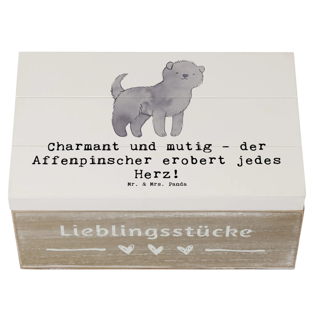 Wooden chest Charmant und mutig - der Affenpinscher erobert jedes Herz! Schatzkiste, Geschenkdose, Erinnerungsbox, Geschenkbox, Dekokiste, Kiste, XXL, Holzkiste, Truhe, Aufbewahrungsbox, Erinnerungskiste, Schatulle, Hund, Hunderasse, Rassehund, Hundebesitzer, Geschenk, Tierfreund, Schenken, Welpe