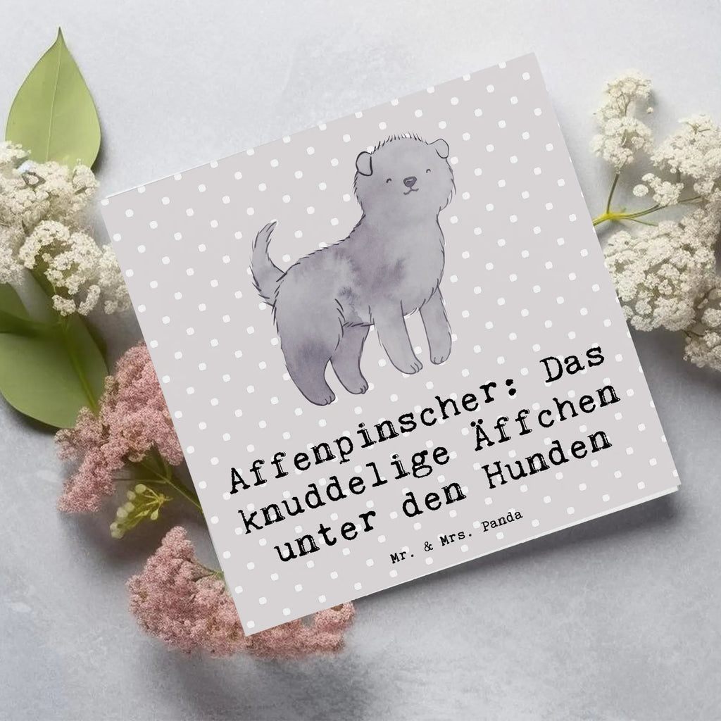 Deluxe Card Affenpinscher: Das knuddelige Äffchen unter den Hunden Karte, Grußkarte, Hochzeitskarte, Einladungskarte, Hochwertige Grußkarte, Klappkarte, Hochwertige Klappkarte, Glückwunschkarte, Geburtstagskarte, Hund, Hunderasse, Rassehund, Hundebesitzer, Geschenk, Tierfreund, Schenken, Welpe