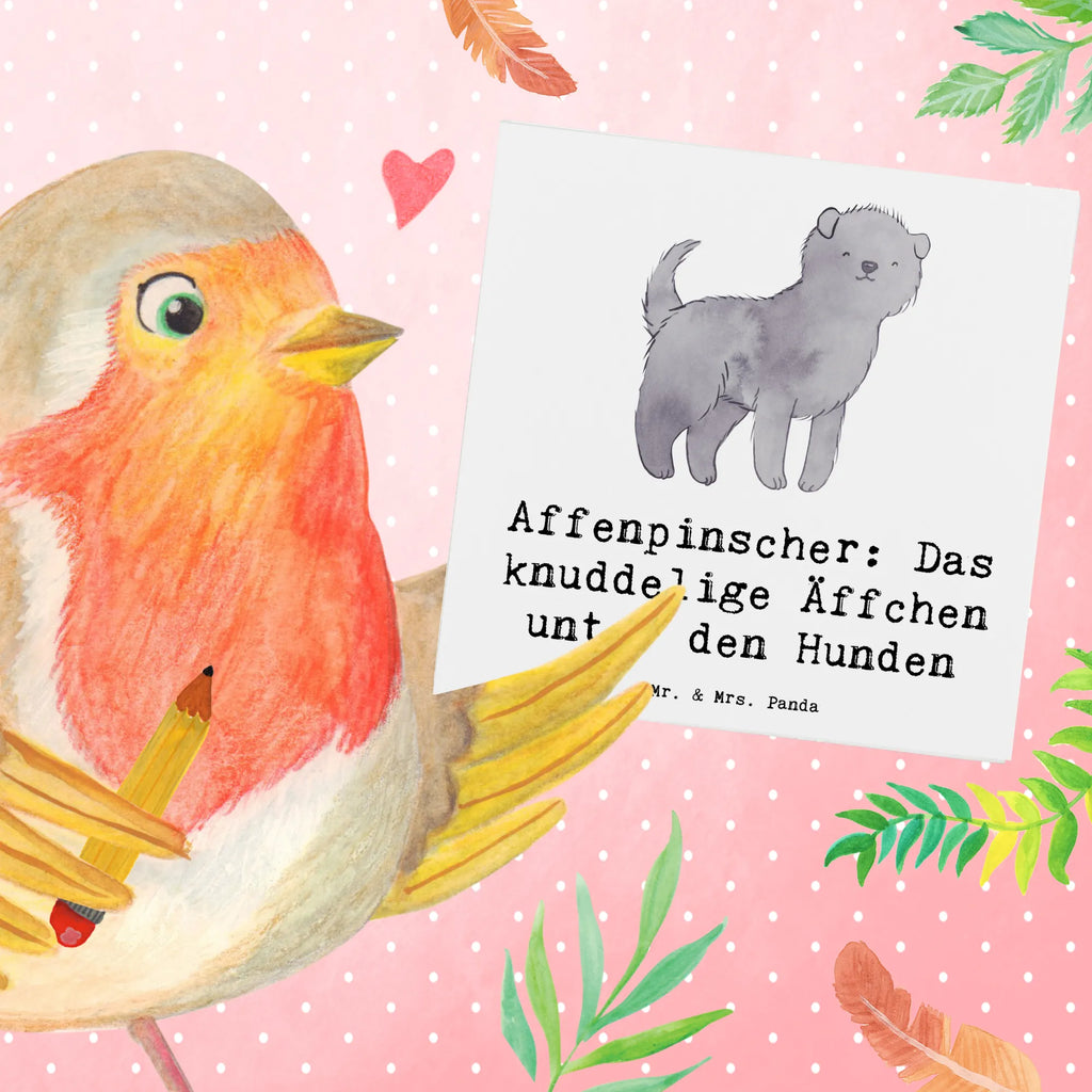 Deluxe Card Affenpinscher: Das knuddelige Äffchen unter den Hunden Karte, Grußkarte, Hochzeitskarte, Einladungskarte, Hochwertige Grußkarte, Klappkarte, Hochwertige Klappkarte, Glückwunschkarte, Geburtstagskarte, Hund, Hunderasse, Rassehund, Hundebesitzer, Geschenk, Tierfreund, Schenken, Welpe