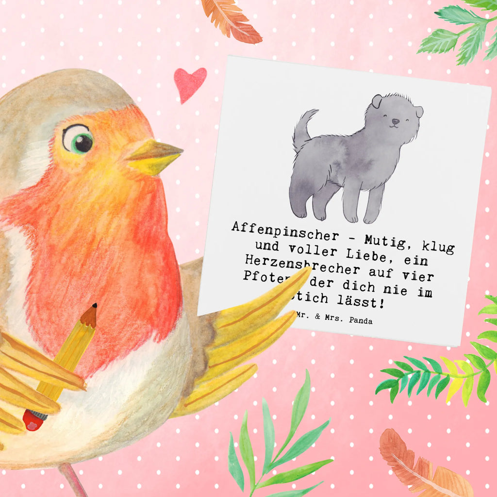 Deluxe Karte Affenpinscher Liebe Geburtstagskarte, Grußkarte, Hochwertige Grußkarte, Hochwertige Klappkarte, Glückwunschkarte, Einladungskarte, Hochzeitskarte, Klappkarte, Karte, Hund, Hunderasse, Rassehund, Hundebesitzer, Geschenk, Tierfreund, Schenken, Welpe