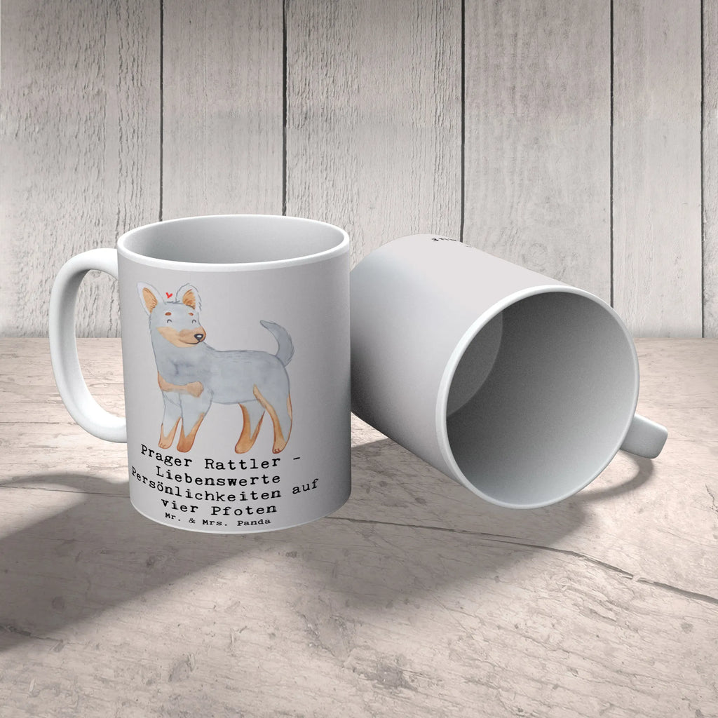 Tasse Prager Rattler Porzellantasse, Geschenktasse, Tasse, Tasse mit Motiven, Tasse mit Zitaten, Kaffeetasse, Keramiktasse, Bürotasse, Teetasse, Hund, Hunderasse, Rassehund, Hundebesitzer, Geschenk, Tierfreund, Schenken, Welpe