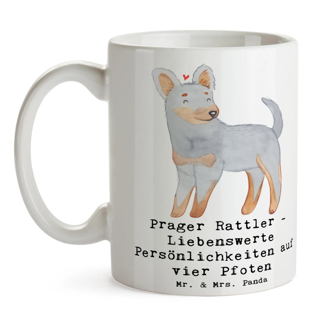 Tasse Prager Rattler Porzellantasse, Geschenktasse, Tasse, Tasse mit Motiven, Tasse mit Zitaten, Kaffeetasse, Keramiktasse, Bürotasse, Teetasse, Hund, Hunderasse, Rassehund, Hundebesitzer, Geschenk, Tierfreund, Schenken, Welpe