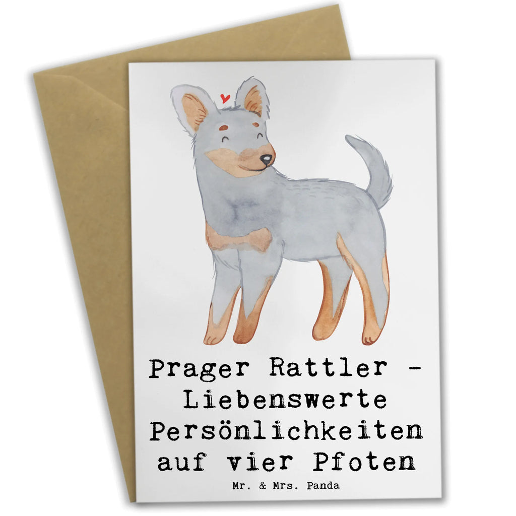 Greetings card Prager Rattler - Liebenswerte Persönlichkeiten auf vier Pfoten Grußkarte, Einladungskarte, Karte, Ansichtskarten, Glückwunschkarte, Hochzeitskarte, Klappkarte, Geburtstagskarte, Hund, Hunderasse, Rassehund, Hundebesitzer, Geschenk, Tierfreund, Schenken, Welpe
