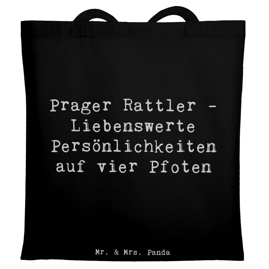 Tote bag Saying Prager Rattler - Liebenswerte Persönlichkeiten auf vier Pfoten Stoffbeutel, Stofftasche, Jutetasche, Beuteltasche, Schultertasche, Laptoptasche, Shopper, Tragetasche, Jutebeutel, Strandtasche, Einkaufstasche, Einkaufstüte, Tasche, Umhängetasche, Beutel, Badetasche, Hund, Hunderasse, Rassehund, Hundebesitzer, Geschenk, Tierfreund, Schenken, Welpe
