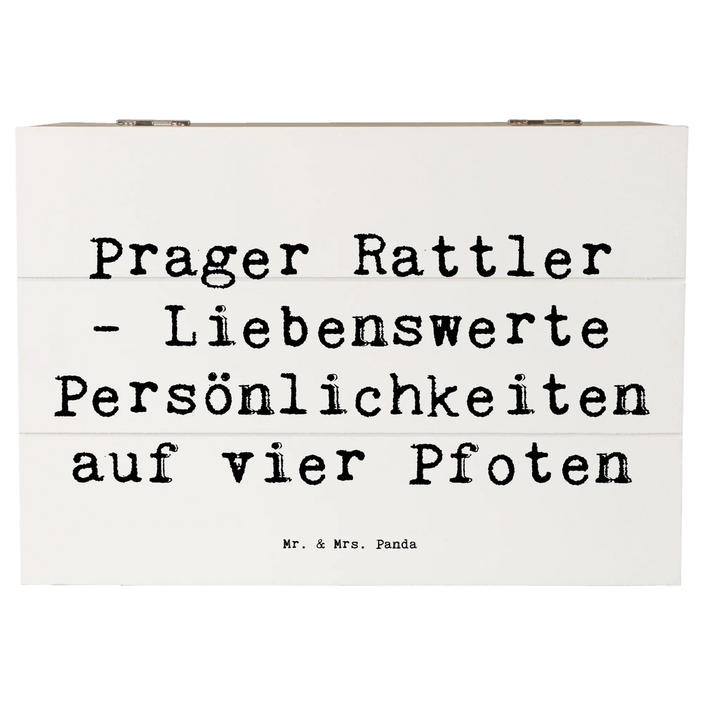 Wooden chest Saying Prager Rattler - Liebenswerte Persönlichkeiten auf vier Pfoten Schatzkiste, XXL, Kiste, Erinnerungsbox, Schatulle, Dekokiste, Erinnerungskiste, Geschenkbox, Aufbewahrungsbox, Holzkiste, Geschenkdose, Truhe, Hund, Hunderasse, Rassehund, Hundebesitzer, Geschenk, Tierfreund, Schenken, Welpe
