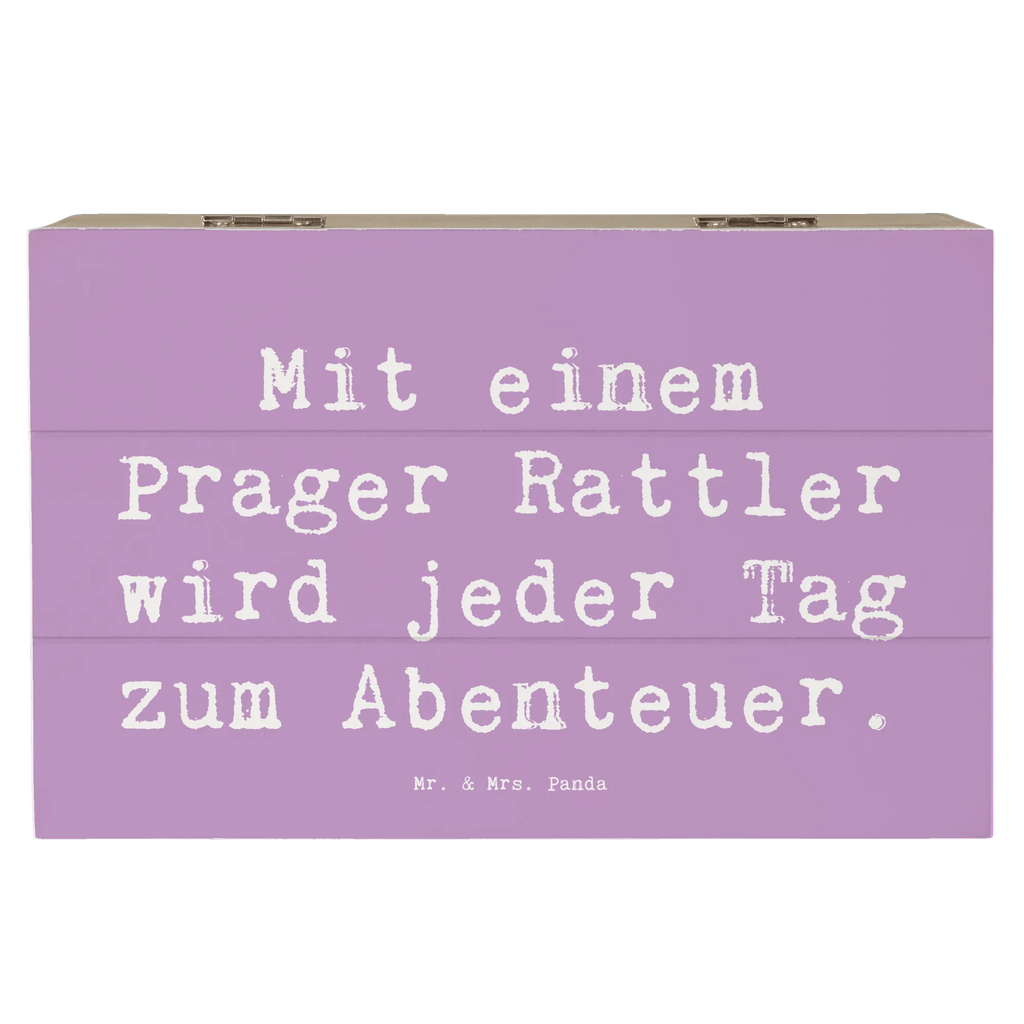 Holzkiste Spruch Prager Rattler Abenteuer Aufbewahrungsbox, Kiste, Truhe, Geschenkdose, Geschenkbox, Holzkiste, Dekokiste, Schatulle, XXL, Erinnerungsbox, Erinnerungskiste, Schatzkiste, Hund, Hunderasse, Rassehund, Hundebesitzer, Geschenk, Tierfreund, Schenken, Welpe