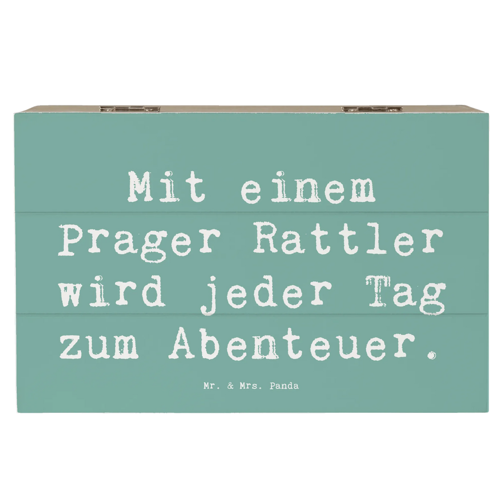 Holzkiste Spruch Prager Rattler Abenteuer Aufbewahrungsbox, Kiste, Truhe, Geschenkdose, Geschenkbox, Holzkiste, Dekokiste, Schatulle, XXL, Erinnerungsbox, Erinnerungskiste, Schatzkiste, Hund, Hunderasse, Rassehund, Hundebesitzer, Geschenk, Tierfreund, Schenken, Welpe