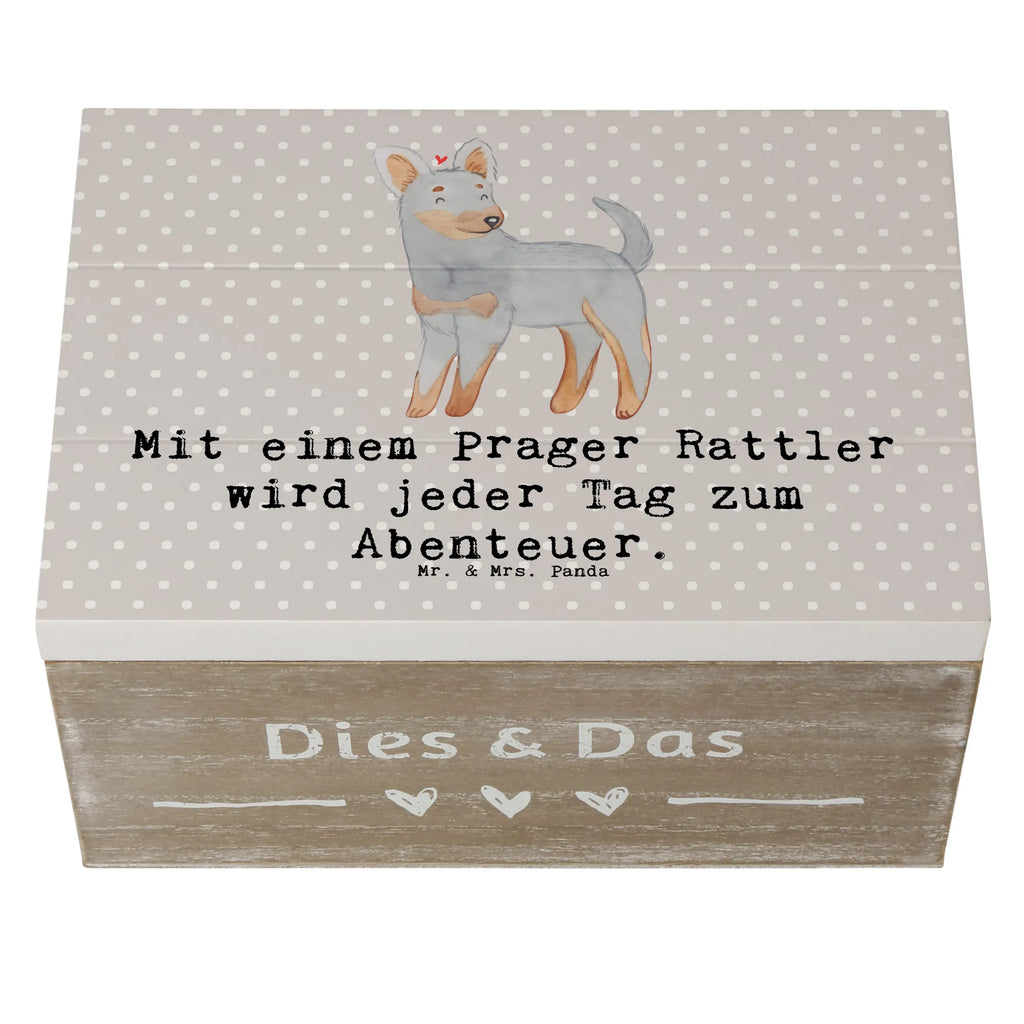 Holzkiste Prager Rattler Abenteuer Schatulle, Truhe, Geschenkdose, Aufbewahrungsbox, Dekokiste, XXL, Erinnerungsbox, Schatzkiste, Erinnerungskiste, Geschenkbox, Kiste, Holzkiste, Hund, Hunderasse, Rassehund, Hundebesitzer, Geschenk, Tierfreund, Schenken, Welpe