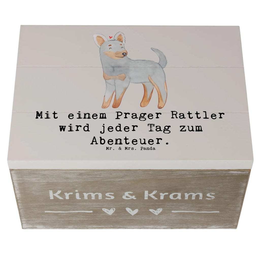 Holzkiste Prager Rattler Abenteuer Schatulle, Truhe, Geschenkdose, Aufbewahrungsbox, Dekokiste, XXL, Erinnerungsbox, Schatzkiste, Erinnerungskiste, Geschenkbox, Kiste, Holzkiste, Hund, Hunderasse, Rassehund, Hundebesitzer, Geschenk, Tierfreund, Schenken, Welpe