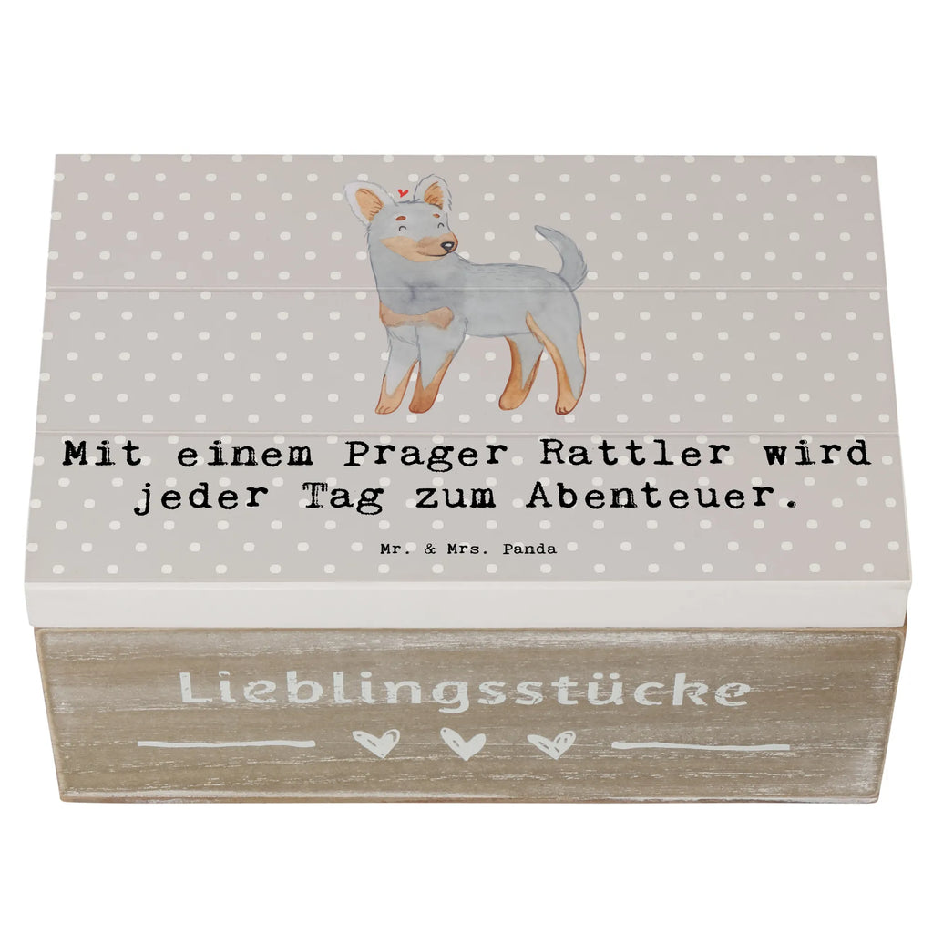 Holzkiste Prager Rattler Abenteuer Schatulle, Truhe, Geschenkdose, Aufbewahrungsbox, Dekokiste, XXL, Erinnerungsbox, Schatzkiste, Erinnerungskiste, Geschenkbox, Kiste, Holzkiste, Hund, Hunderasse, Rassehund, Hundebesitzer, Geschenk, Tierfreund, Schenken, Welpe
