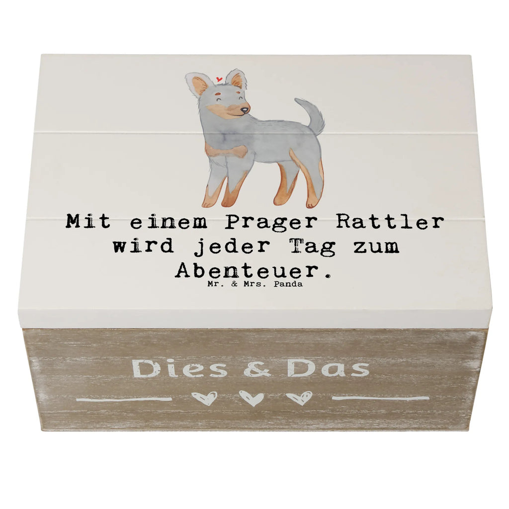 Holzkiste Prager Rattler Abenteuer Schatulle, Truhe, Geschenkdose, Aufbewahrungsbox, Dekokiste, XXL, Erinnerungsbox, Schatzkiste, Erinnerungskiste, Geschenkbox, Kiste, Holzkiste, Hund, Hunderasse, Rassehund, Hundebesitzer, Geschenk, Tierfreund, Schenken, Welpe
