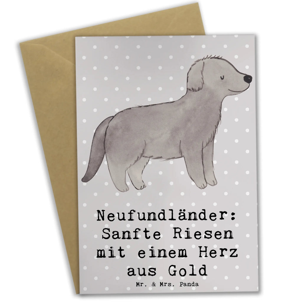 Greetings card Neufundländer: Sanfte Riesen mit einem Herz aus Gold Ansichtskarten, Einladungskarte, Klappkarte, Karte, Grußkarte, Hochzeitskarte, Glückwunschkarte, Geburtstagskarte, Hund, Hunderasse, Rassehund, Hundebesitzer, Geschenk, Tierfreund, Schenken, Welpe
