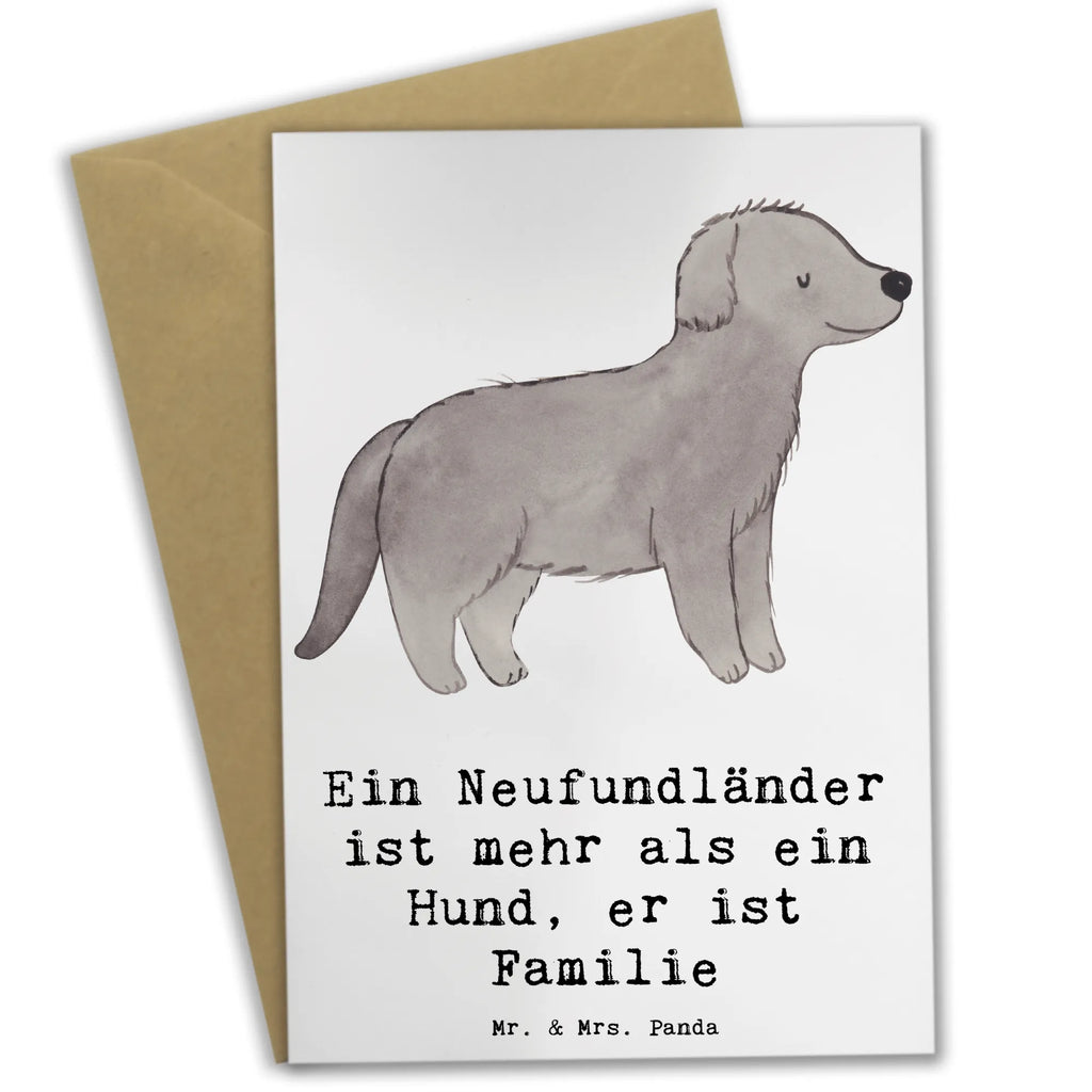 Greetings card Ein Neufundländer ist mehr als ein Hund, er ist Familie Klappkarte, Grußkarte, Geburtstagskarte, Ansichtskarten, Glückwunschkarte, Einladungskarte, Karte, Hochzeitskarte, Hund, Hunderasse, Rassehund, Hundebesitzer, Geschenk, Tierfreund, Schenken, Welpe