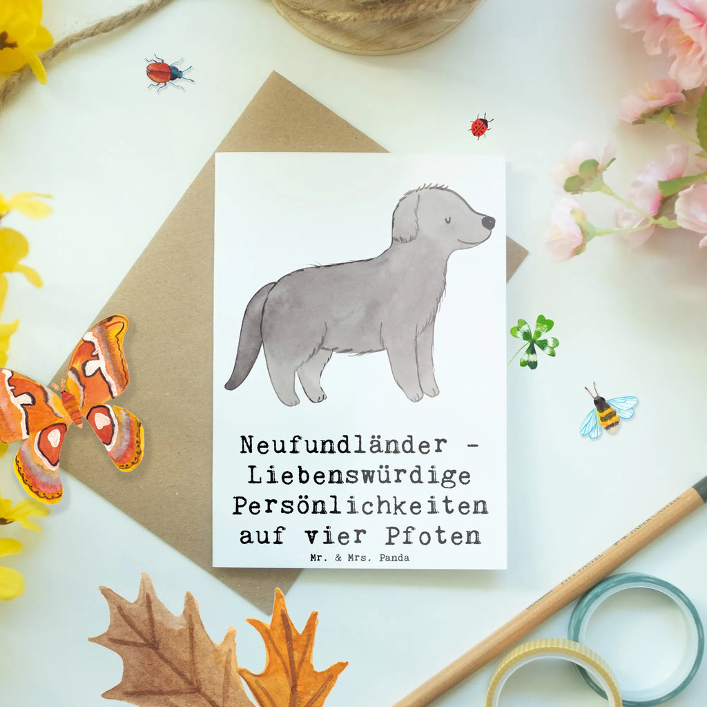 Greetings card Neufundländer - Liebenswürdige Persönlichkeiten auf vier Pfoten Einladungskarte, Geburtstagskarte, Glückwunschkarte, Karte, Hochzeitskarte, Ansichtskarten, Klappkarte, Grußkarte, Hund, Hunderasse, Rassehund, Hundebesitzer, Geschenk, Tierfreund, Schenken, Welpe
