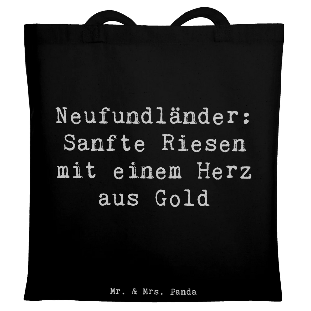 Tote bag Saying Neufundländer: Sanfte Riesen mit einem Herz aus Gold Einkaufstasche, Strandtasche, Einkaufstüte, Tasche, Stoffbeutel, Schultertasche, Jutebeutel, Laptoptasche, Shopper, Tragetasche, Badetasche, Beuteltasche, Stofftasche, Jutetasche, Beutel, Umhängetasche, Hund, Hunderasse, Rassehund, Hundebesitzer, Geschenk, Tierfreund, Schenken, Welpe