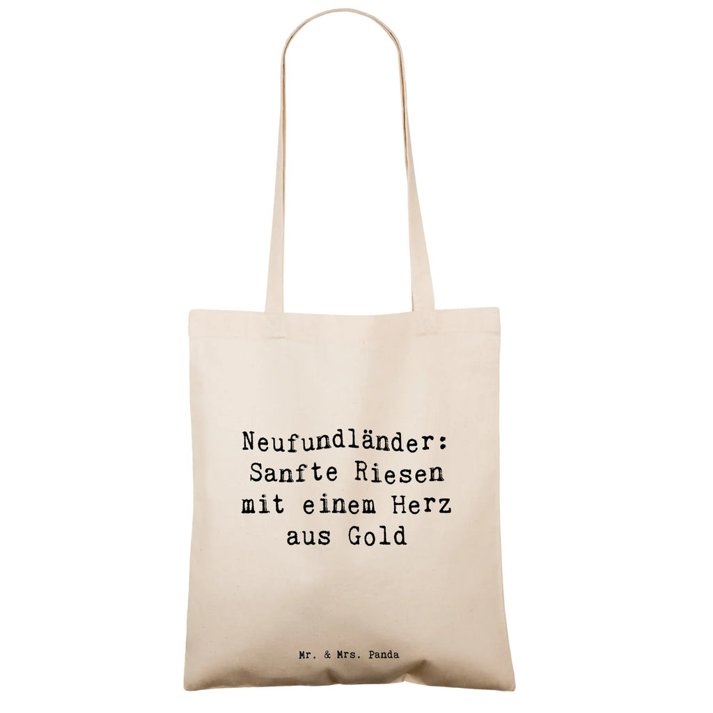 Tote bag Saying Neufundländer: Sanfte Riesen mit einem Herz aus Gold Einkaufstasche, Strandtasche, Einkaufstüte, Tasche, Stoffbeutel, Schultertasche, Jutebeutel, Laptoptasche, Shopper, Tragetasche, Badetasche, Beuteltasche, Stofftasche, Jutetasche, Beutel, Umhängetasche, Hund, Hunderasse, Rassehund, Hundebesitzer, Geschenk, Tierfreund, Schenken, Welpe