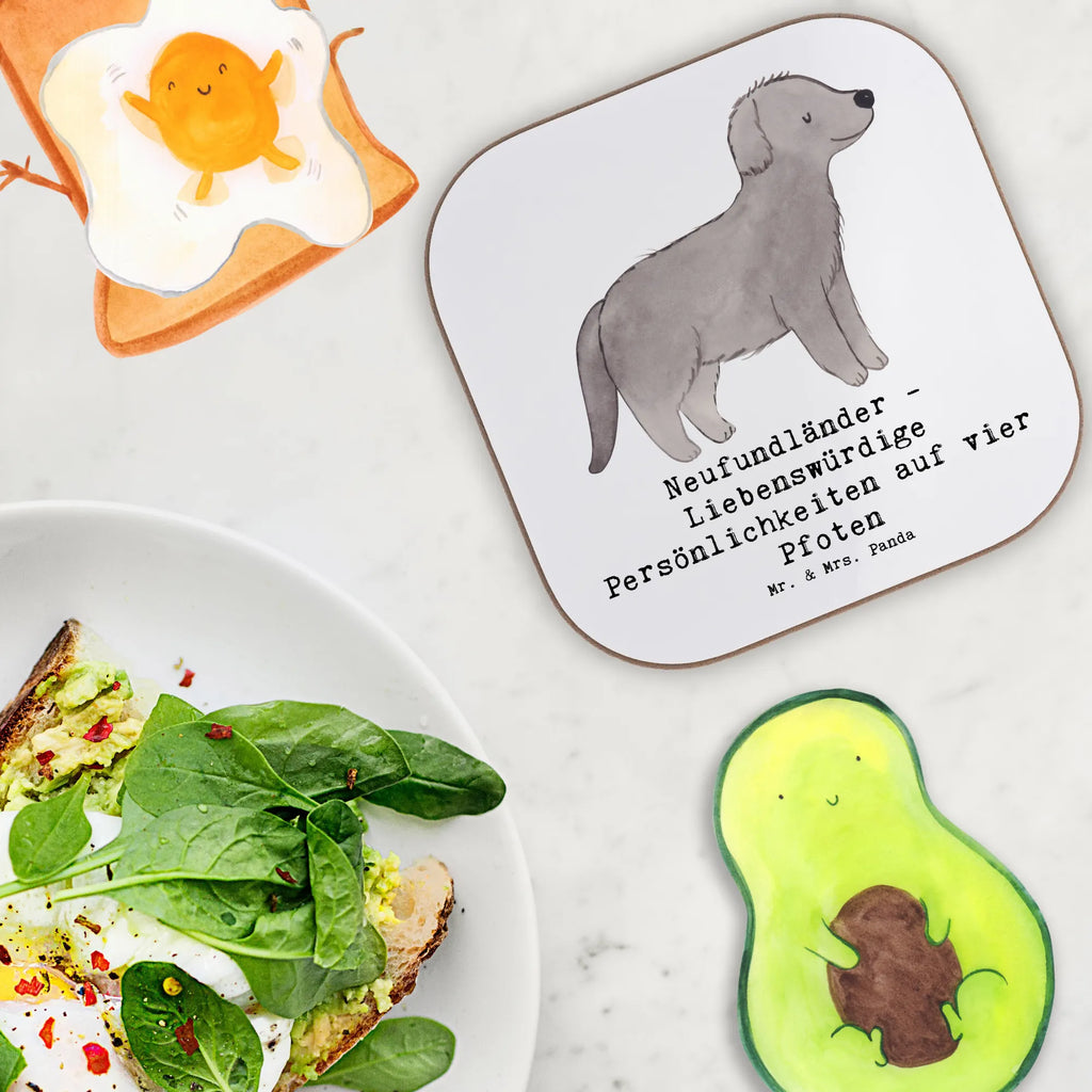 Square coaster Neufundländer - Liebenswürdige Persönlichkeiten auf vier Pfoten Untersetzer Gläser, Untersetzer, Untersetzer Design, Korkuntersetzer, Untersetzer aus Holz, Bierdeckel, Glasuntersetzer, Holzuntersetzer, Untersetzer für Gläser, Tassen Untersetzer, Getränkeuntersetzer, Untersetzer Holz, Hund, Hunderasse, Rassehund, Hundebesitzer, Geschenk, Tierfreund, Schenken, Welpe