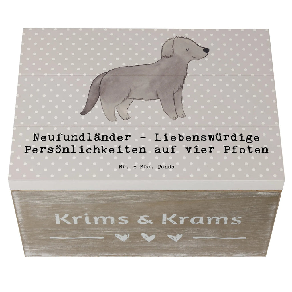Holzkiste Neufundländer Persönlichkeiten Schatulle, Erinnerungsbox, Geschenkbox, Erinnerungskiste, Aufbewahrungsbox, Schatzkiste, Holzkiste, Geschenkdose, XXL, Kiste, Truhe, Dekokiste, Hund, Hunderasse, Rassehund, Hundebesitzer, Geschenk, Tierfreund, Schenken, Welpe