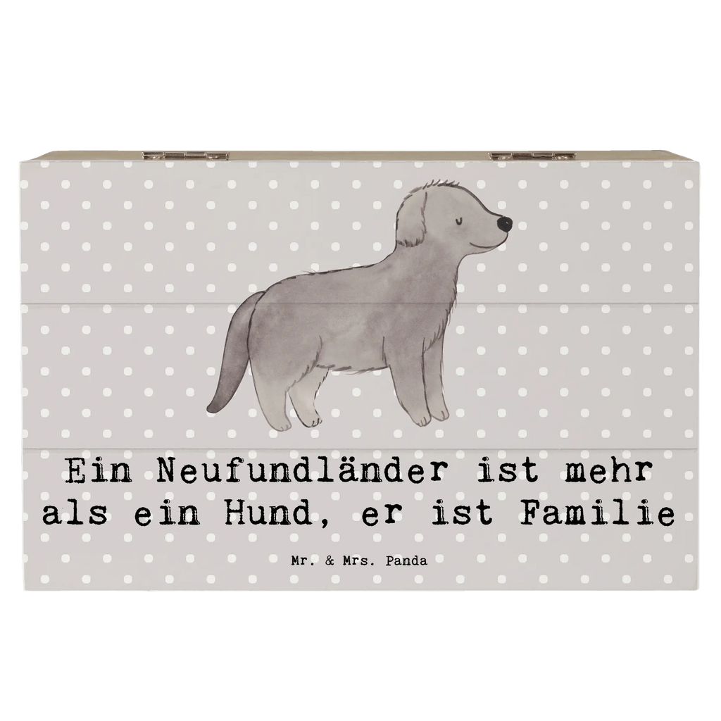 Holzkiste Neufundländer Familie Truhe, Kiste, XXL, Erinnerungskiste, Dekokiste, Erinnerungsbox, Geschenkbox, Geschenkdose, Aufbewahrungsbox, Schatulle, Holzkiste, Schatzkiste, Hund, Hunderasse, Rassehund, Hundebesitzer, Geschenk, Tierfreund, Schenken, Welpe